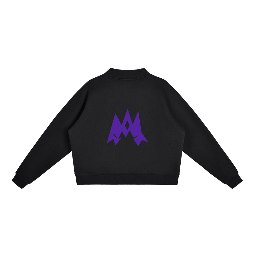 Essential Fleece Mock-Neck Crew Sweatshirt women