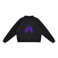 Essential Fleece Mock-Neck Crew Sweatshirt women