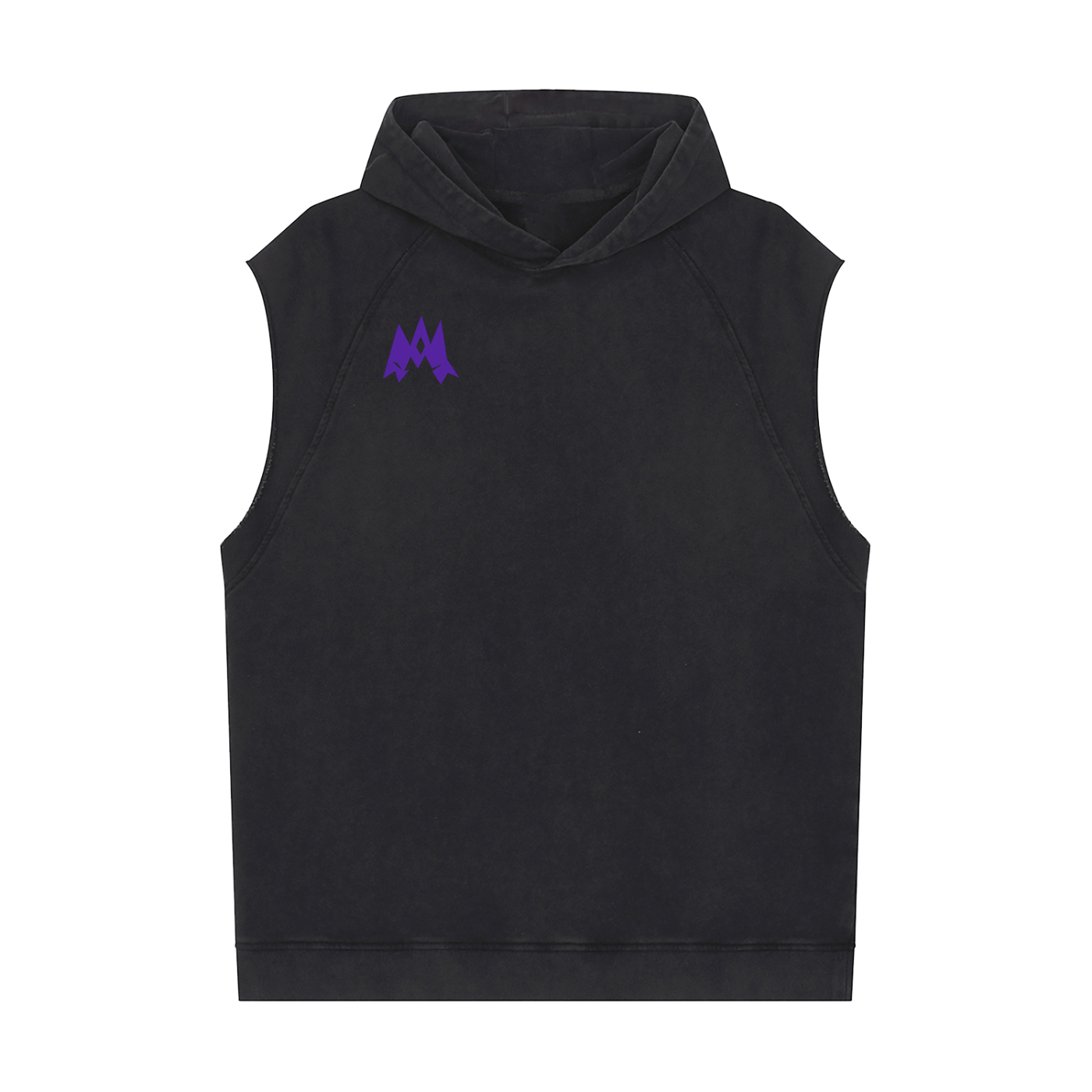 Snow Washed Sleeveless Hoodie
