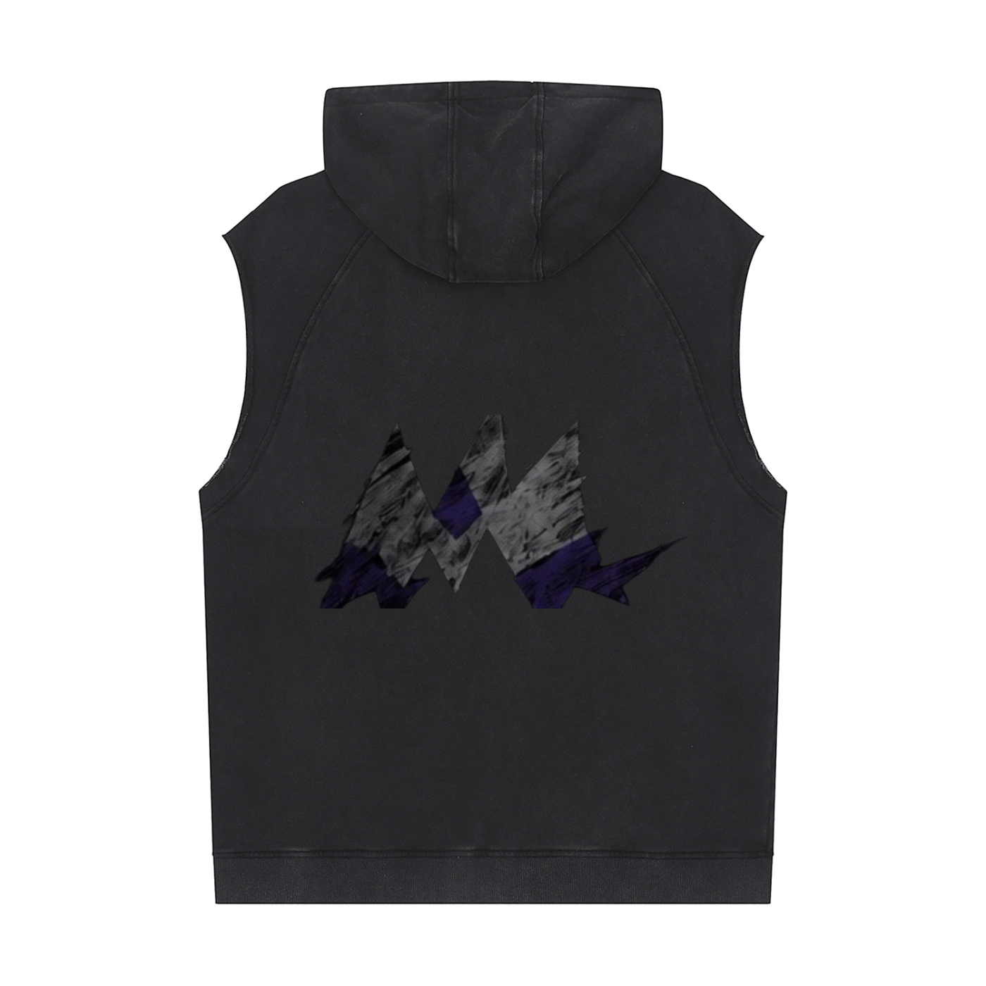 Snow Washed Sleeveless Hoodie